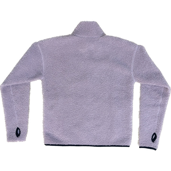 Brooks Brothers Women’s Teddy Fleece Half Zip Pullover Shearling Purple Small - Picture 3 of 13